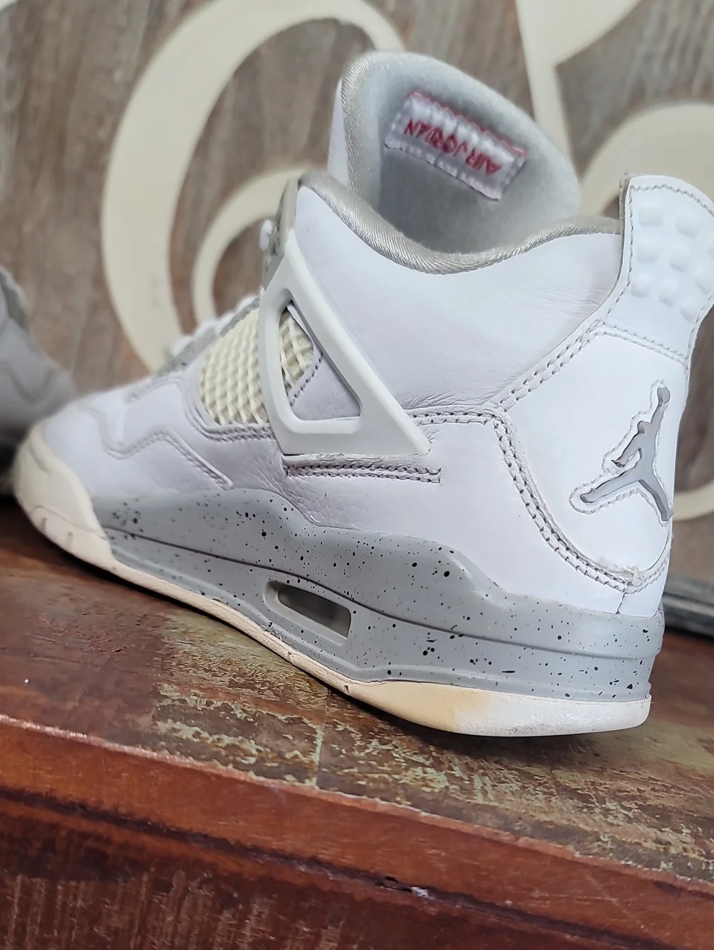 Nike Air Jordan 4 Retro 'White Oreo' Wmns 5.5 Good Condition, Fast Shipping.